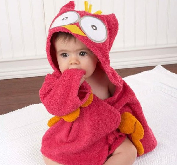 Cartoon Animal Baby Hooded Bath Towel & Cotton Bathrobe | Cute Baby Bathrobes