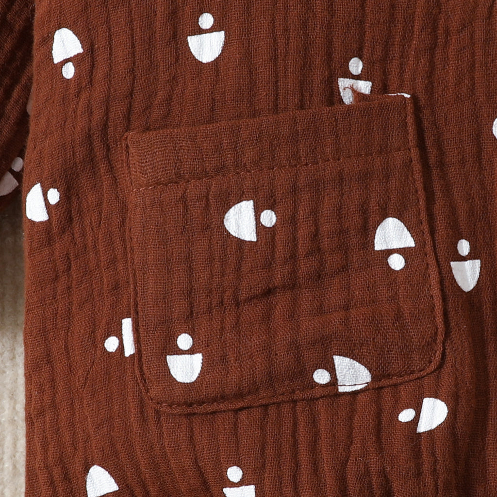 Baby Cotton and Linen Jumpsuit for Boys & Girls | Soft Breathable Infant Romper