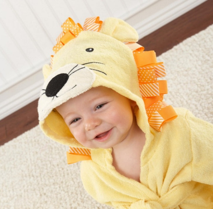 Cartoon Animal Baby Hooded Bath Towel & Cotton Bathrobe | Cute Baby Bathrobes