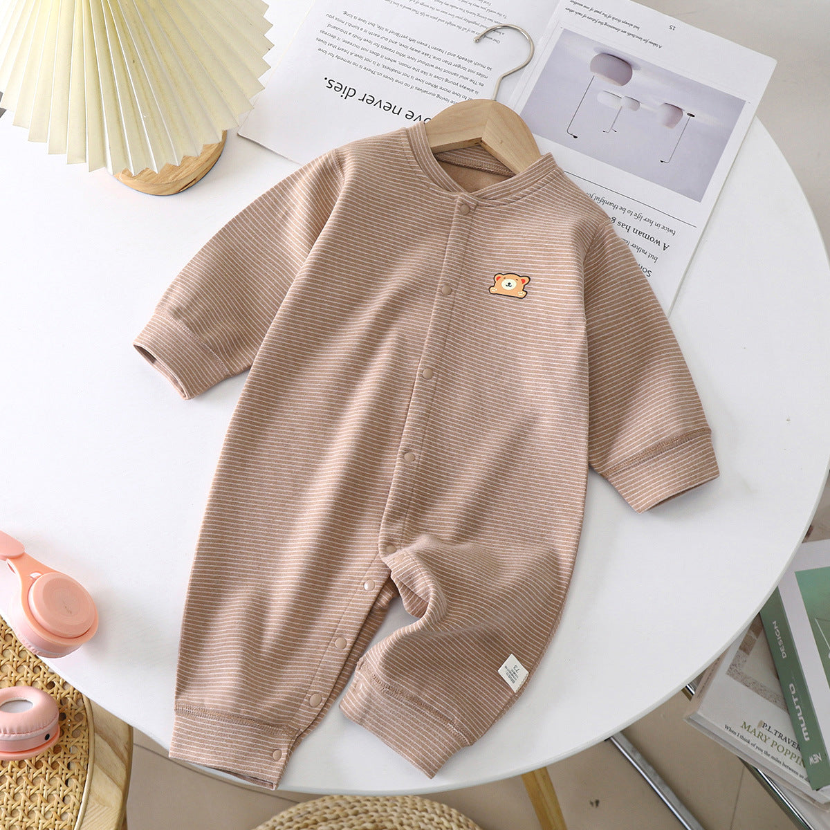 Baby Dralon Striped Jumpsuit | Soft Baby Striped Romper