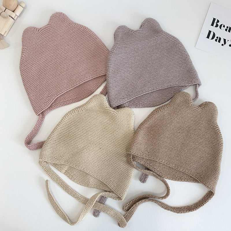 Cute Baby Wool Hat for 4–28 Months | Soft Warm Winter Baby Cap