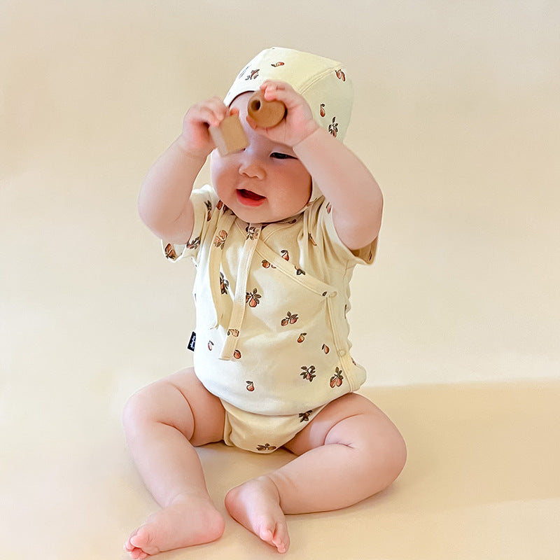 Baby Summer Cotton Monk Dress Bodysuit | Lightweight Breathable Baby Romper