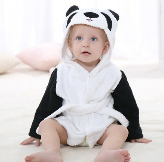 Cartoon Animal Baby Hooded Bath Towel & Cotton Bathrobe | Cute Baby Bathrobes