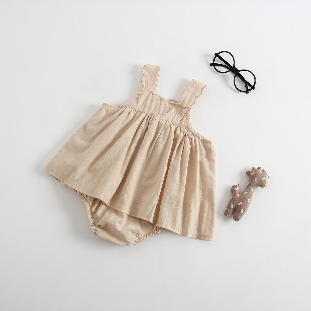 Baby Princess Romper Dress with Suspenders | Cute Baby Jumpsuit Outfit