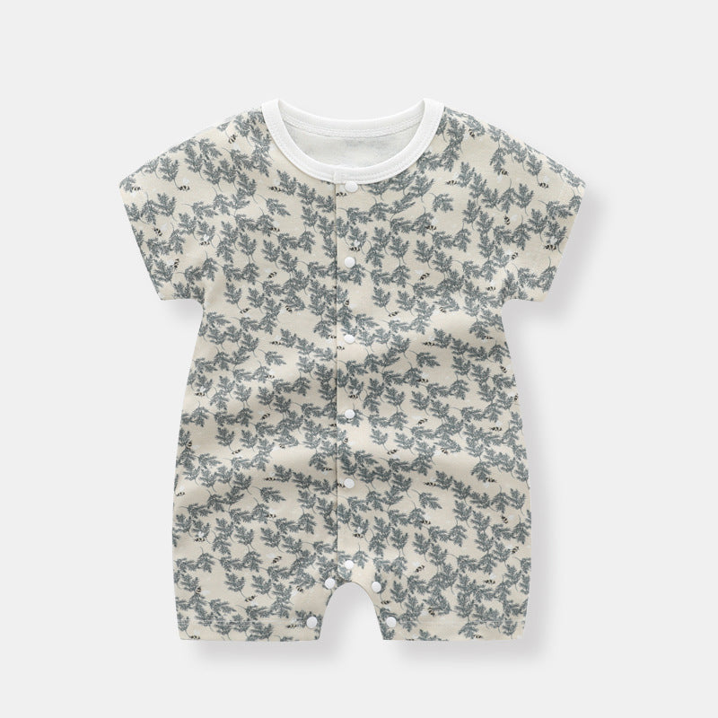 Baby Thin Short Sleeve Jumpsuit | Lightweight Summer Baby Romper