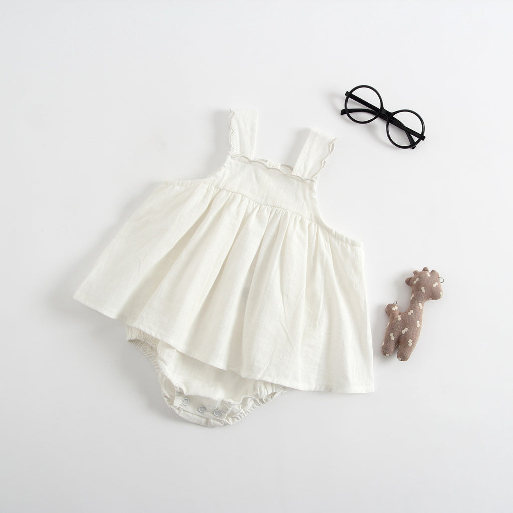 Baby Princess Romper Dress with Suspenders | Cute Baby Jumpsuit Outfit