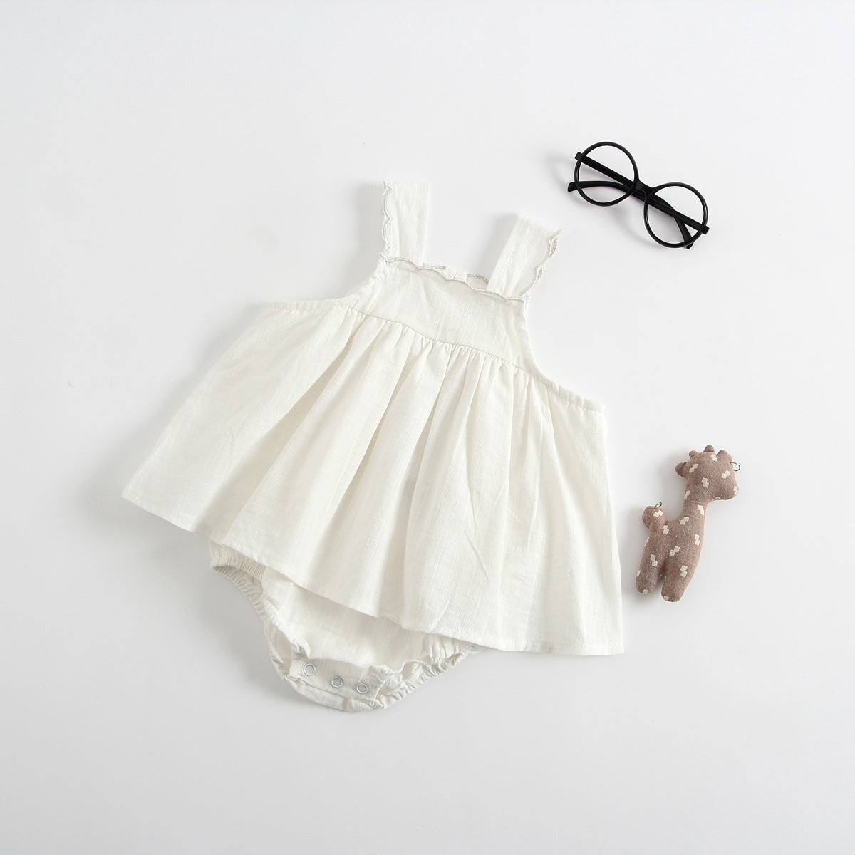 Baby Princess Romper Dress with Suspenders | Cute Baby Jumpsuit Outfit