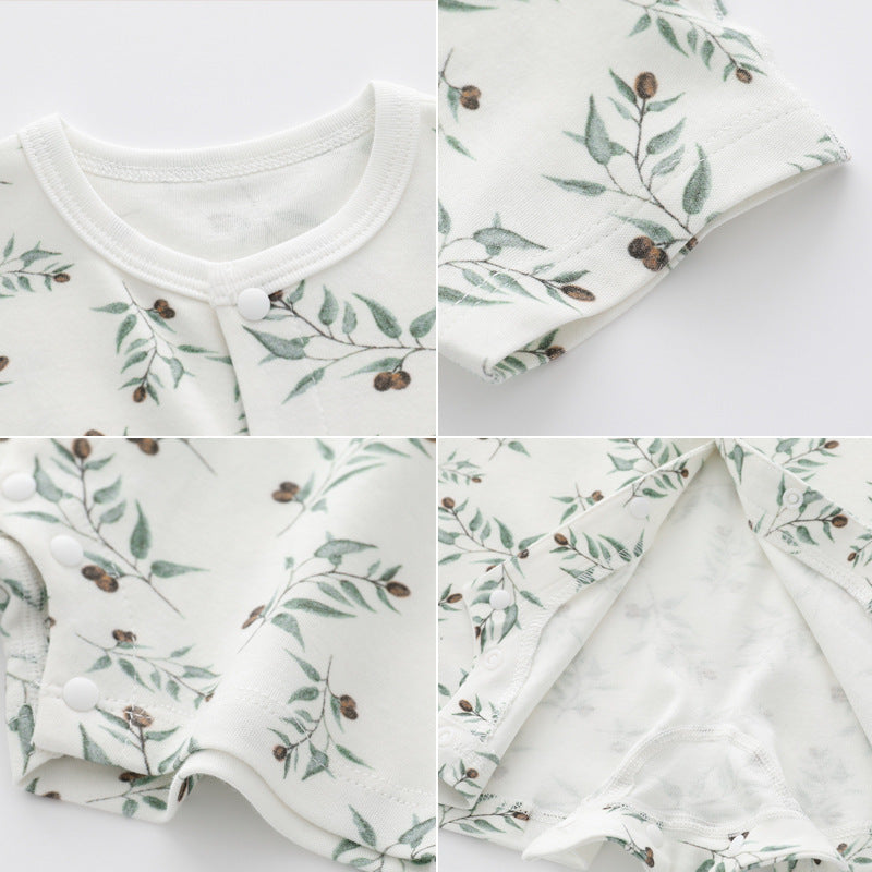 Baby Thin Short Sleeve Jumpsuit | Lightweight Summer Baby Romper