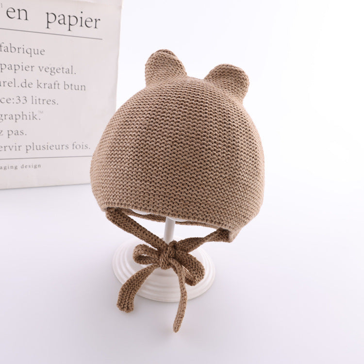 Cute Baby Wool Hat for 4–28 Months | Soft Warm Winter Baby Cap