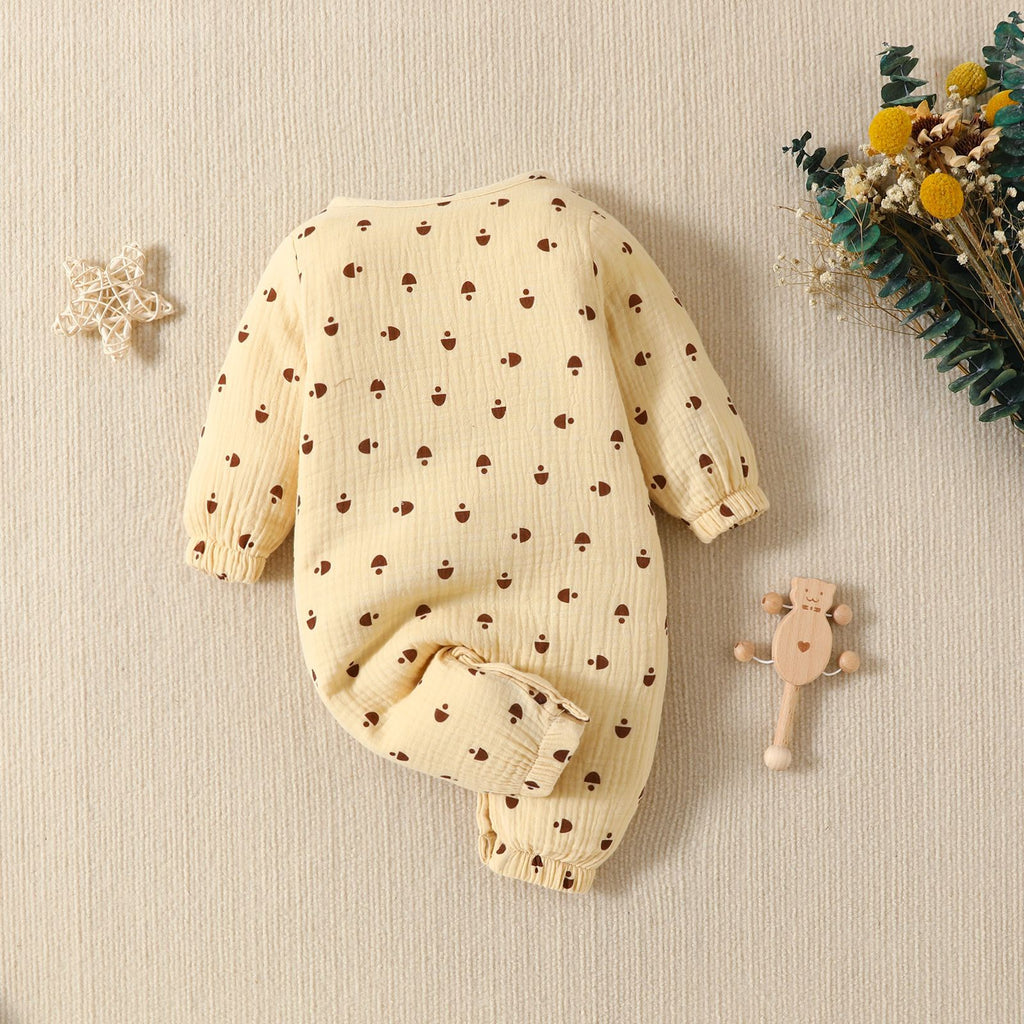 Baby Cotton and Linen Jumpsuit for Boys & Girls | Soft Breathable Infant Romper