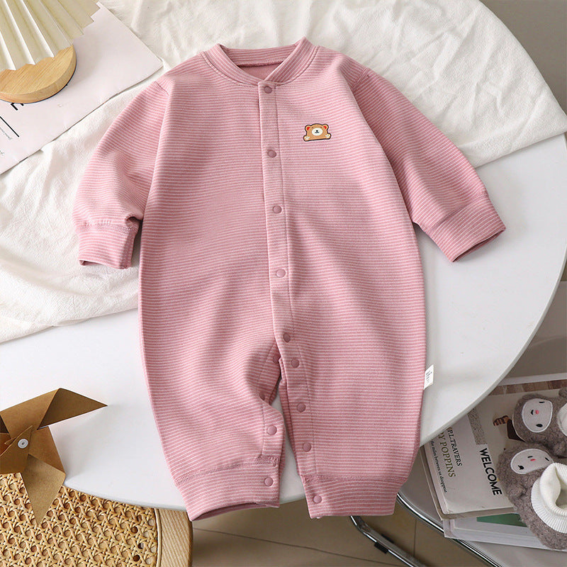 Baby Dralon Striped Jumpsuit | Soft Baby Striped Romper